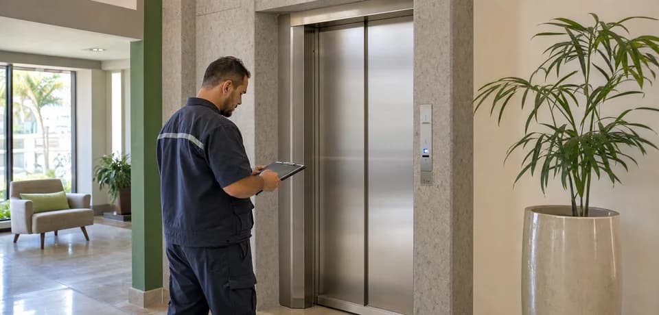 Condomínio em Itajaí com elevador em manutenção